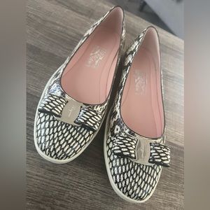 salvatore ferragamo snake flats